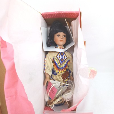NEW Paradise Galleries Native Daughters ''Many Stars'' Porcelain Doll 14''
