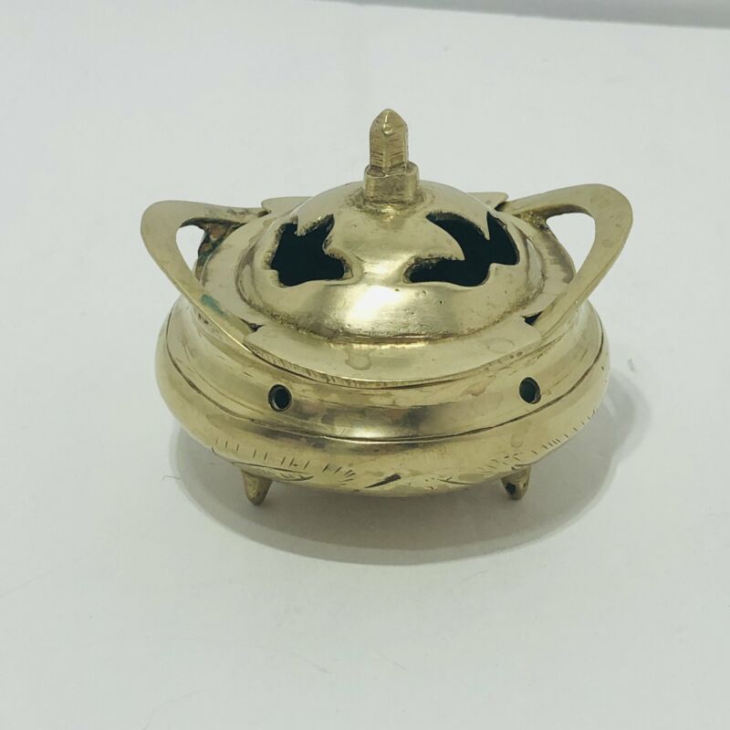 Vintage Brass Chinese Incense Burner