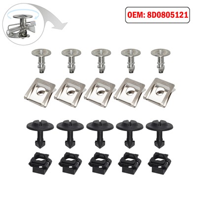 60x Motorschutz Einbausatz Clips Set Schraube Unterfahrschutz Für Audi A4 A6 DE