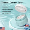 Travel Containers for Toiletries, Silicone Cream Jars BPA Free, TSA Approved 2oz Travel Size Containers, Leak-proof Travel Essentials with Lid for Cosmetic Face Hand Body Glitters