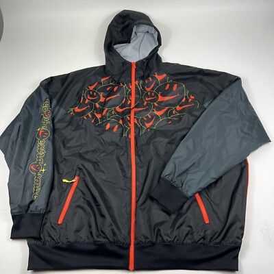 Nike Windrunner Jacket Go The Extra Smile Men's XXL DQ3526-010 Smiley Emoji