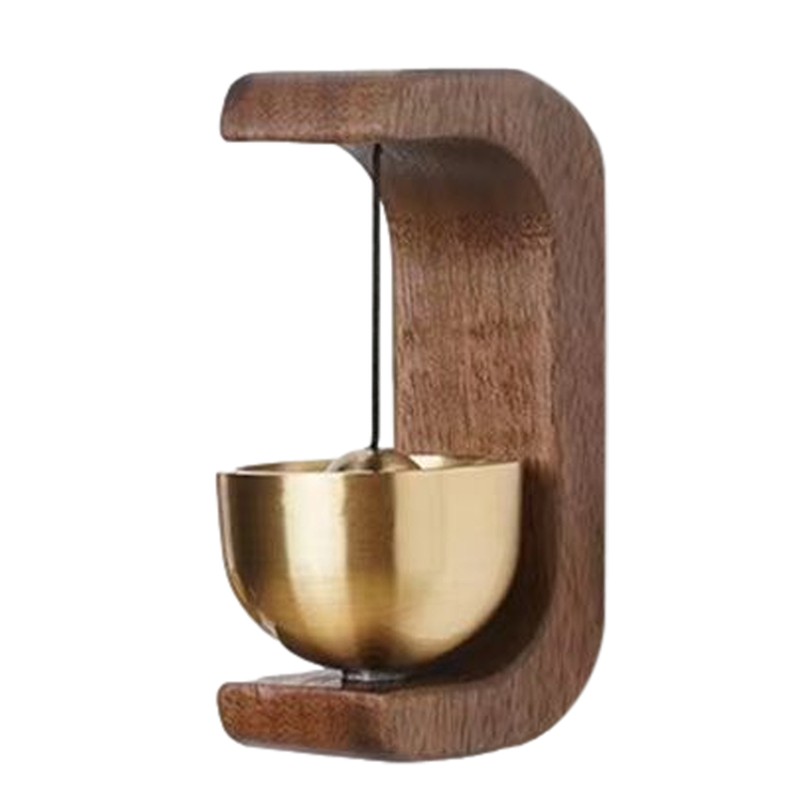 Bell Door Wind Chime Wooden Home Doorbell Shop Entrance Coffee Copper Entrance