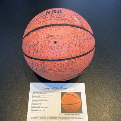 1992 dream team signed basketball