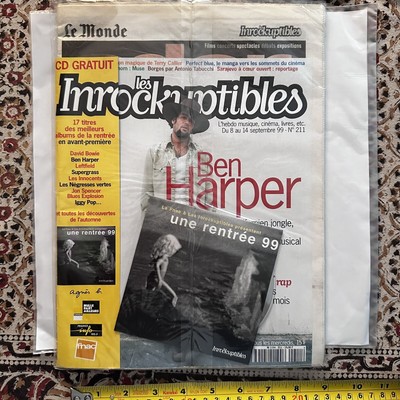 Vintage Magazine Les Inrockuptibles French 1999 Sealed CD Sopranos Ben Harper