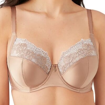 SISANDI UNDERWIRE トップのみ ポーチ付 Wacoal Nude 855377 Side Note Unlined Underwire Bra 36DD NEW