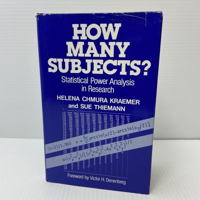  How Many Subjects? Statistical Power Analysis in Research  1987 