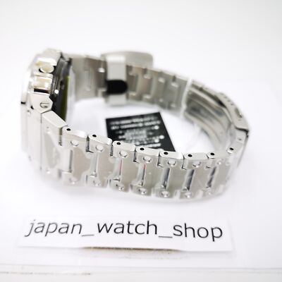 Pre-owned Casio G-shock Gmw-b5000d-1jf Silver Bluetooth Full Metal Men's Watch In Box