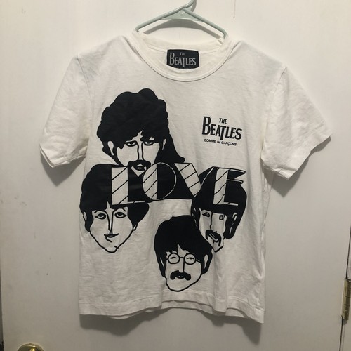 THE BEATLES COMME des GARÇONS Tシャツ L Comme Des Garcons CDG The Beatles Love T-shirt Womens SZ
