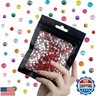 CLRDIVA 3000pcs 4mm Crystal Red Flatback Resin Rhinestones Bulk Jelly Gems Flat Back Crystals Non Hotfix Wholesale Stones Diamonds for Crafts Tumblers Face Eye Makeup Nails Bling DIY Decoration
