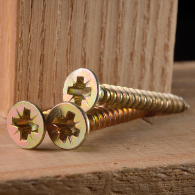 YZP Pozi Countersunk Wood Screws Yellow Zinc Multi-Purpose Timber Fasteners