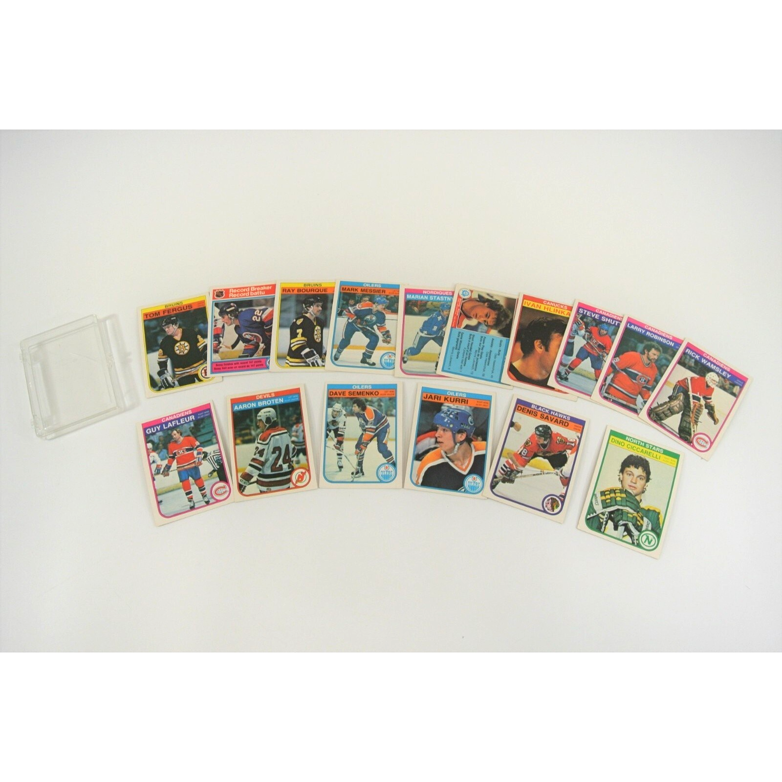 O-Pee-Chee NHL Hockey Card Lot of 16 1982 Messier Bourque Lafleur Kurri more