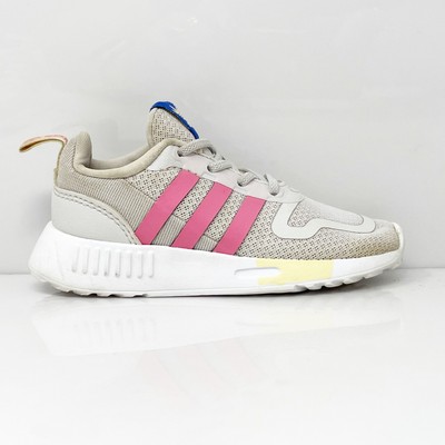

Adidas Girls Multix GX8404 Серые кроссовки кроссовки размер 8K, Серый, Multix
