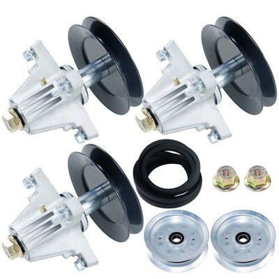 3 Pack 918-06978 Spindle Assembly with 756-05034A Idler Pulley, 954-04329A Re...