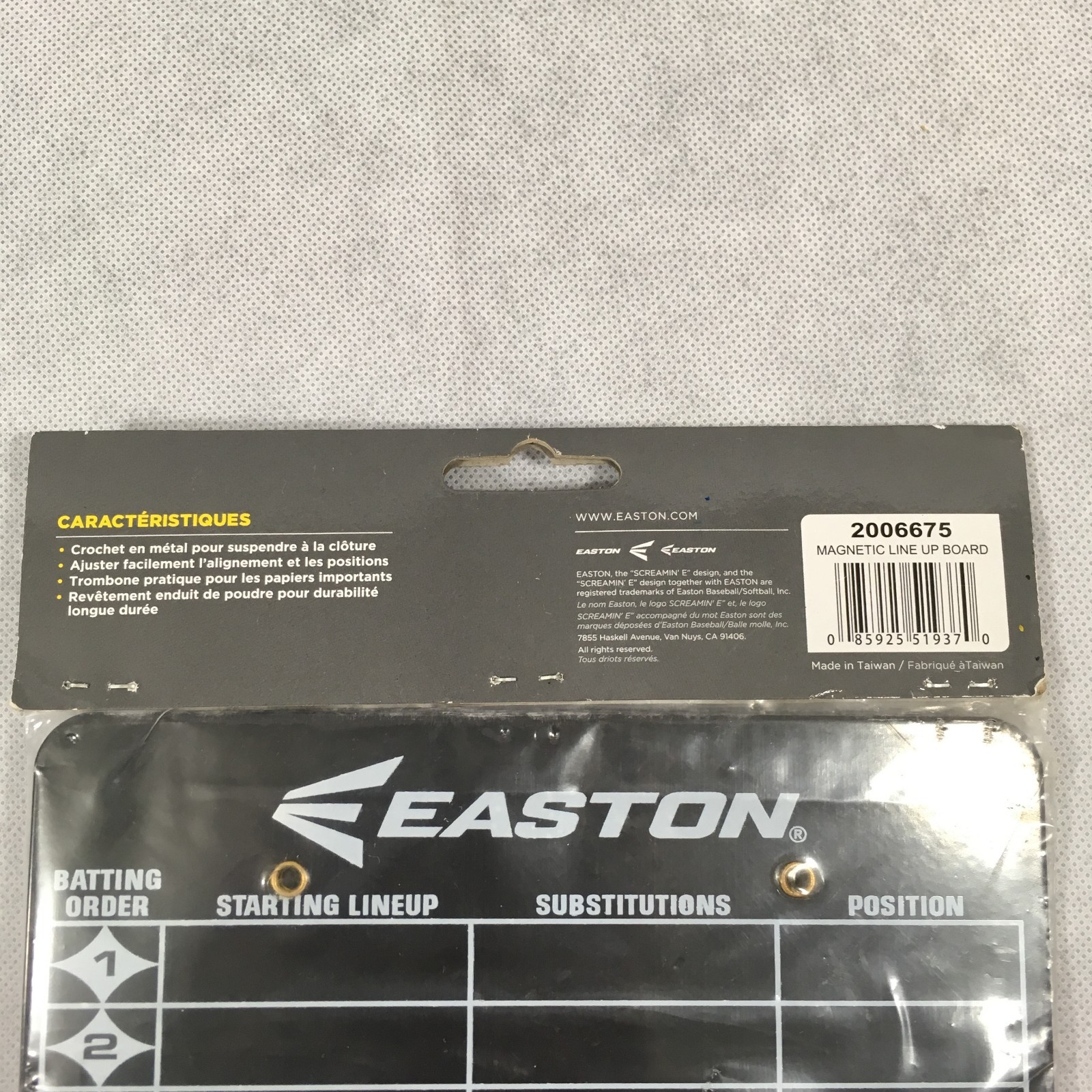 Easton Magnetic Lineup Board Baseball Softball Dry Erase