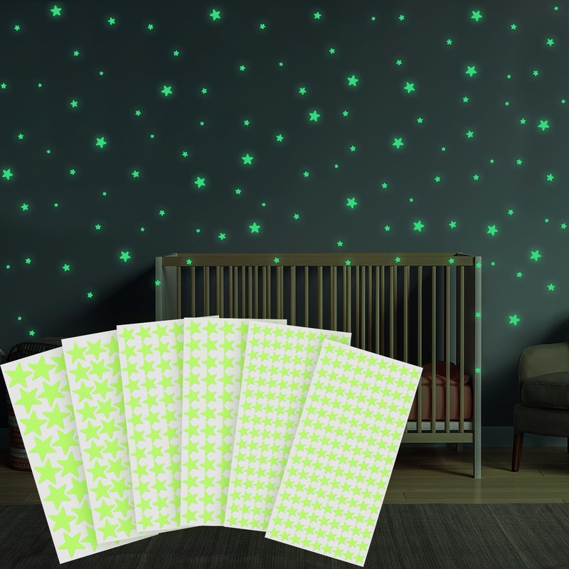 Glow in the Dark Stars Stickers - 514pcs 3D Room