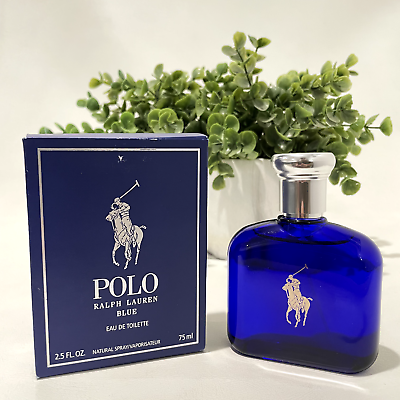 RALPH LAUREN Polo Blue Eau De Toilette Spray 2.5 oz Authentic