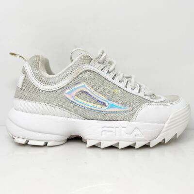 

Fila Womens Disruptor II FM01119-101 Белая повседневная обувь Кроссовки Размер 5.5, Белый, Disruptor II