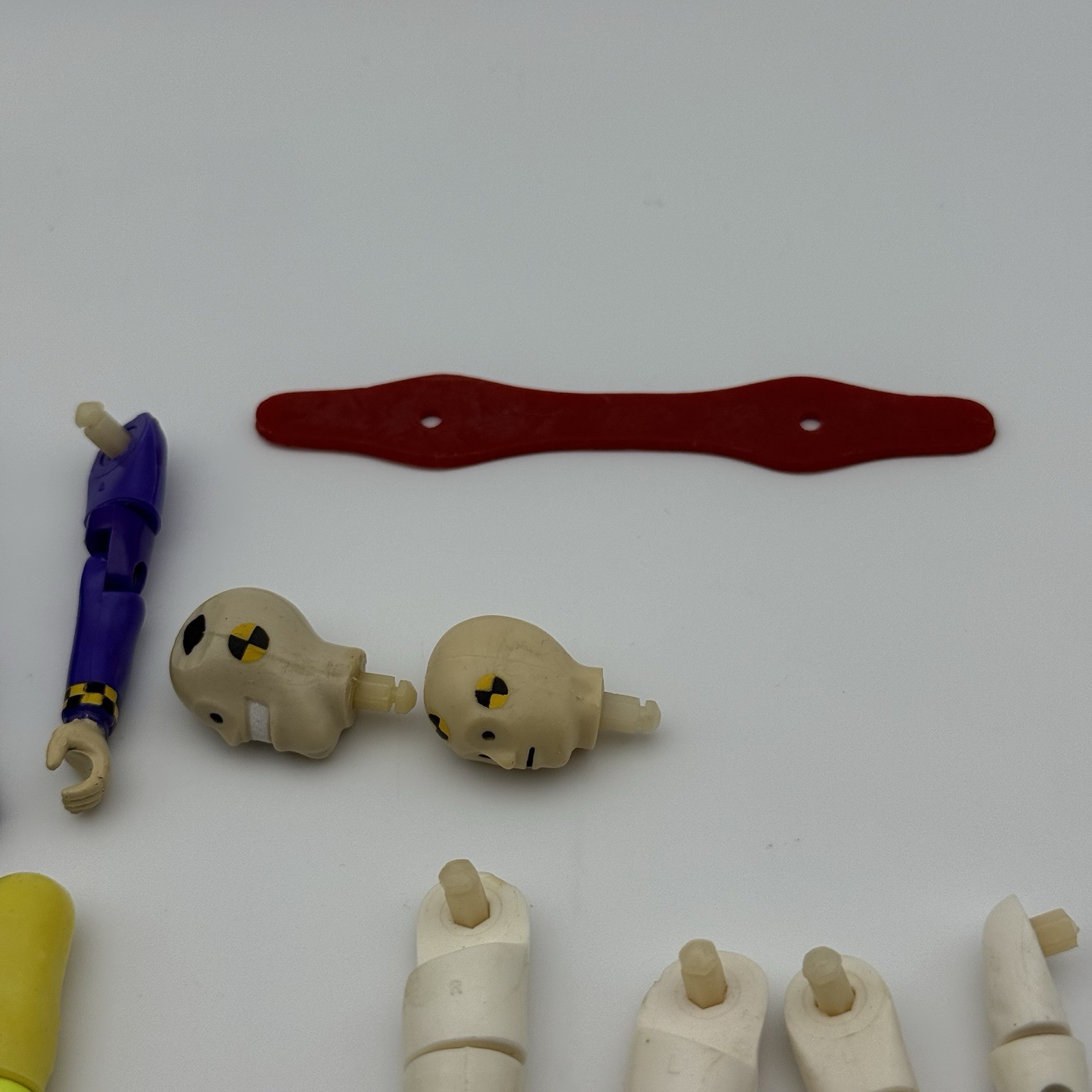 Vintage Tyco Crash Dummies Test Figures Accessories Body Parts Heads Arms Legs