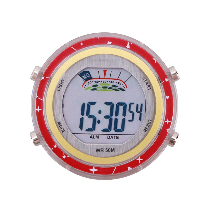 Motorcycle Clock Watch Waterproof Stick-On Mount Glowing Watch Digital Clock