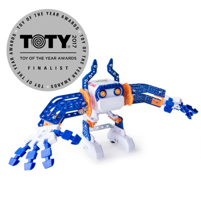 New Meccano by Erector, Micronoid Basher Programmable Robot Building Kit Blue