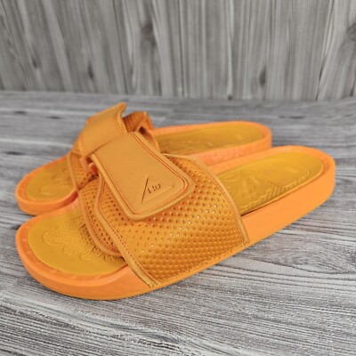 Adidas Originals Pharrell Chancletas HU Boost Slides Orange FV7261 Men's Size 8