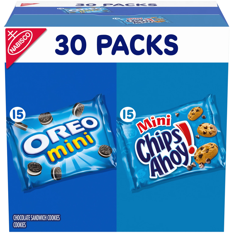 Nabisco  Mini & CHIPS AHOY! Mini Variety Pack, 30 Pack