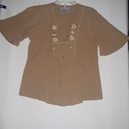 . 100% Natural Cotton Sz 38 Carmel Color...