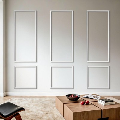 Buy VEVOR Wall Molding 3 Pack, Wainscoting Panels Kit, Lightweight Paintable Poly...