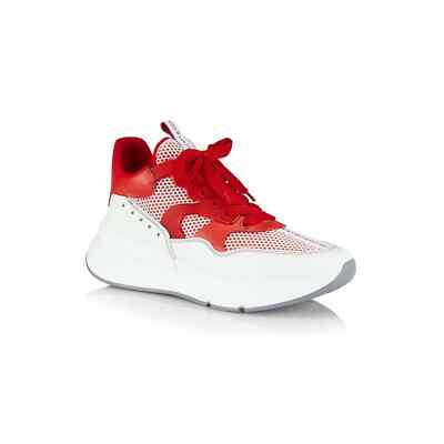 

Alexander McQueen Низкие кроссовки Oversized Runner Белый Красный 43 евро США 10, Alexander McQueen Oversized Runner