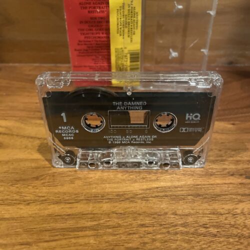 ::The Damned - Anything CASSETTE AUDIO TAPE MC (USA MCAC-5966) Punk Rock