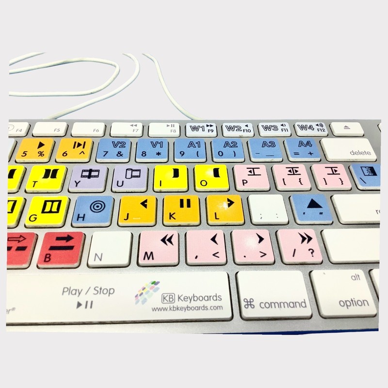 Avid Media Composer Logic Keyboard Apple Aluminum Wired Keyboard A1243