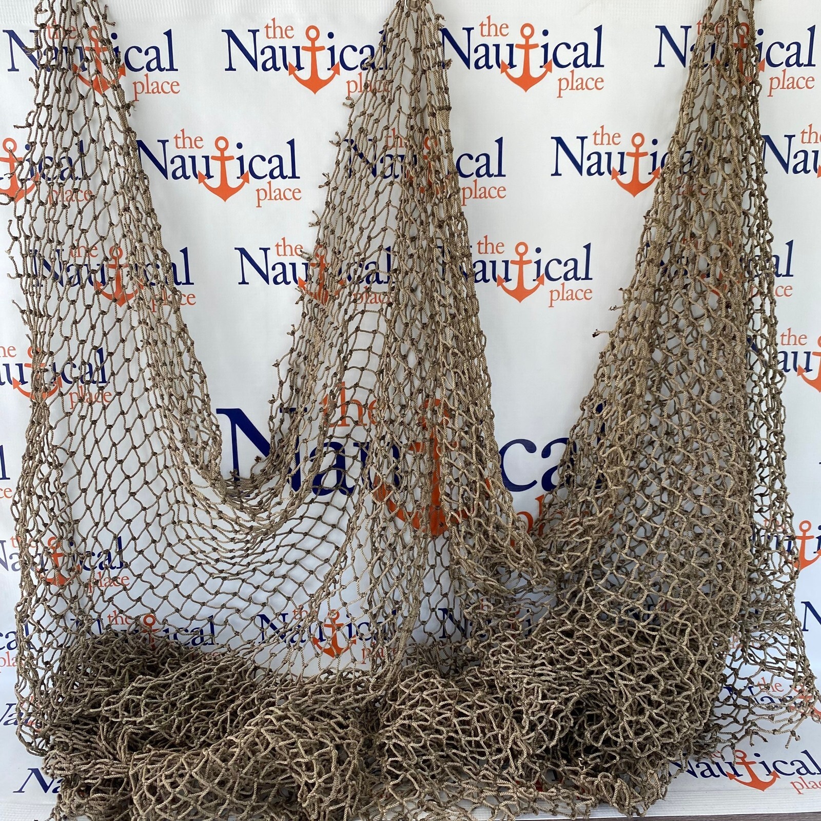 Authentic Fish Netting, 15 ft x 15 ft HEAVY Knotted, Vintage Used Fishing Net