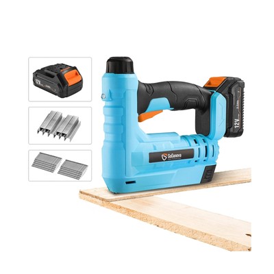Cordless Brad Nailer, GoGonova Battery Powered 18 Gauge 2-in-1 Nail Gun/Stapl...