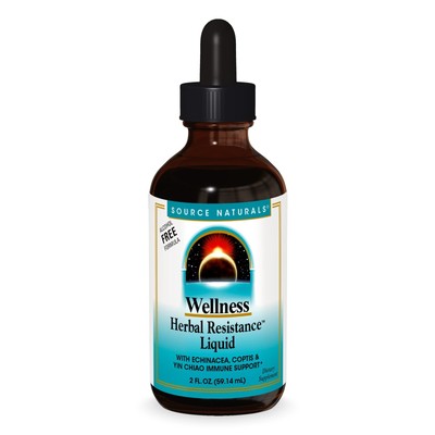 Source Naturals, Inc. Wellness Herbal Resistance (без спирта), 2 унции жидкости