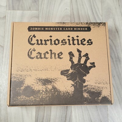 Curiosities Cache Zombie Monster Card Binder Forged D&D Card Book Dark Brown