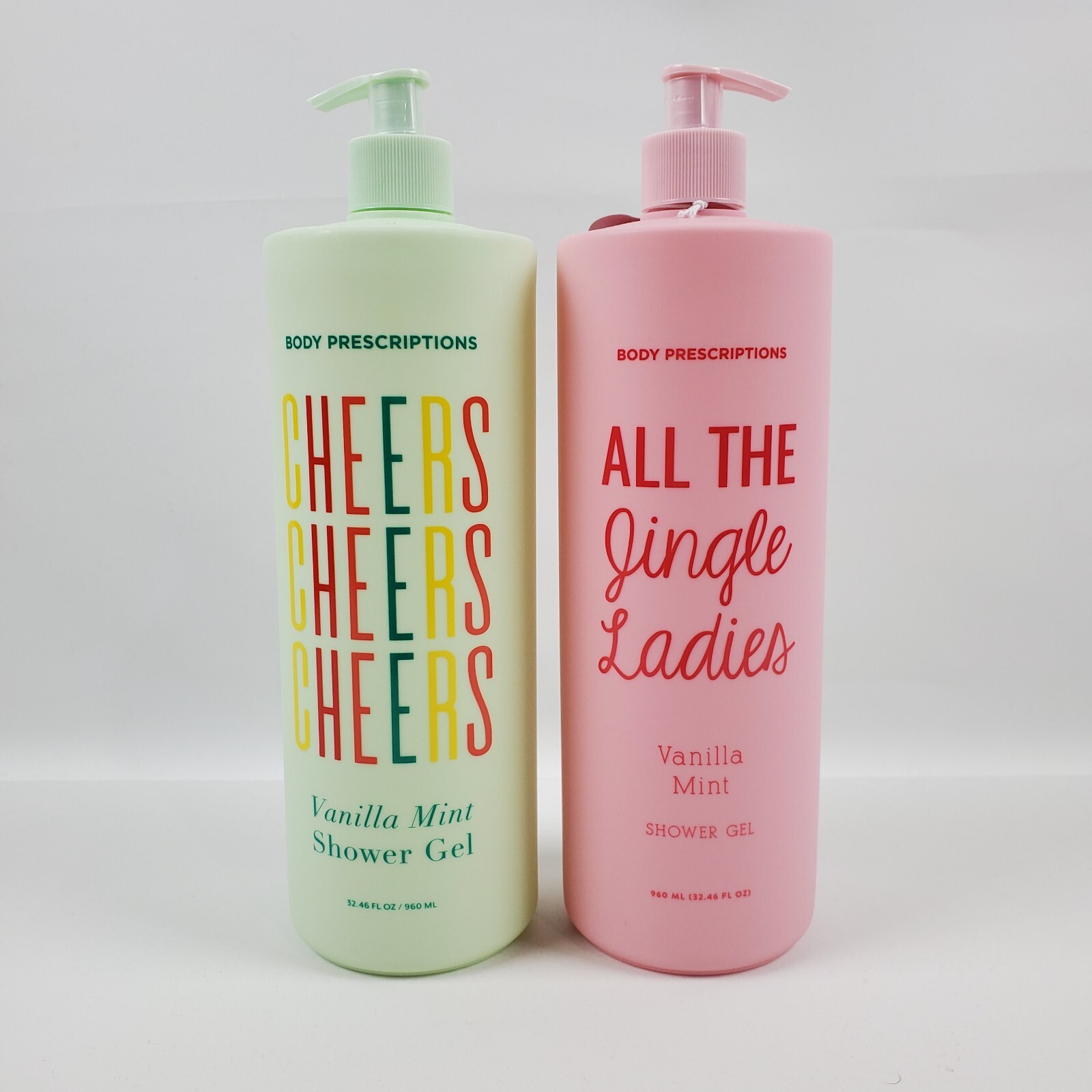 2X Body Prescriptions Vanilla Mint Shower Gel 32.46oz each