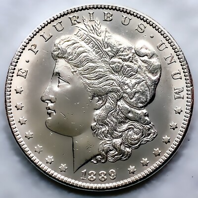 1889 AU/UNC MORGAN SILVER DOLLAR 90% $1 COIN US #S515