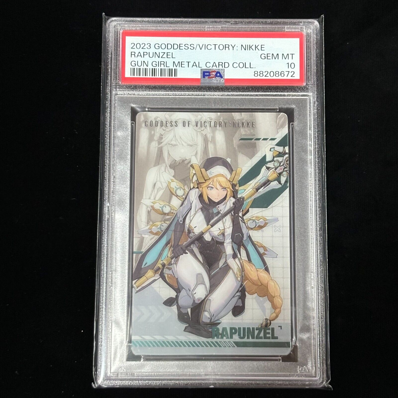 PSA 10 GODDESS OF VICTORY: NIKKE GUN GIRL METAL CARD PSA 10 GODDESS OF VICTORY: NIKKE GUN GIRL METAL CARD