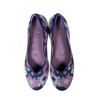 ROTHY’S  Retired Violet Botanicamo Camo Women's Slip on Flats Size 7