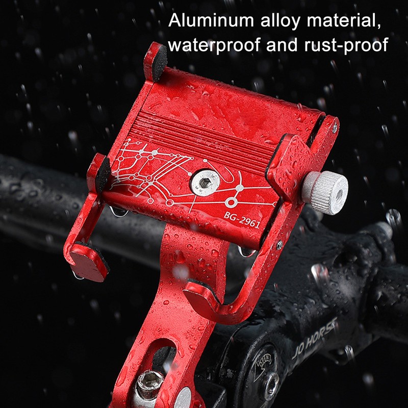 Phone Holder Rustproof Bike Phone Holder With Rotation Cell 