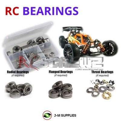 RCScrewZ Metal Shielded Bearings swz016b for SWORKz Apollo 1/8th #940003 | SET