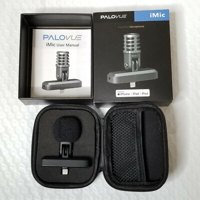 PALOVUE iMic Portable Microphone w Lightning Connector for iPhone/iPad streaming