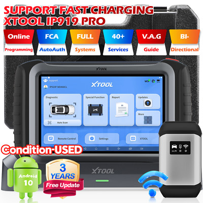 XTOOL USED IP919 PRO Key Programming OBD2 Scanner Diagnostic Tool FCA AutoAuth