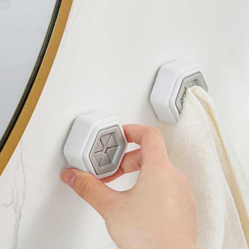Hooks Self Adhesive Hand Towel Holder Wall Mounted Push In Typical
