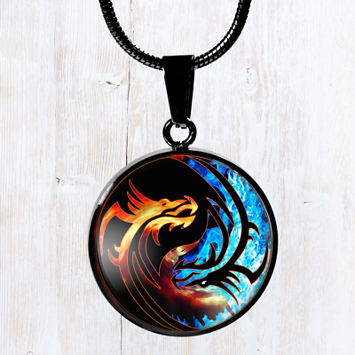 Fire and hotsell ice necklace