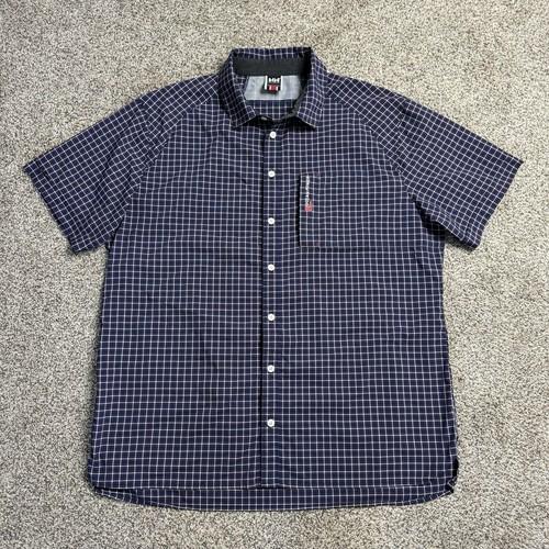 Helly Hansen NOR OCEAN POWER PLAID BUTTON SHIRT Navy Blue