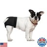 DDFS Female Dog Heat Cycle with 3 Replace Diaper,Dog Pants in Heat Reusable Diapers Adjustable Protective Pants for Dogs Black M