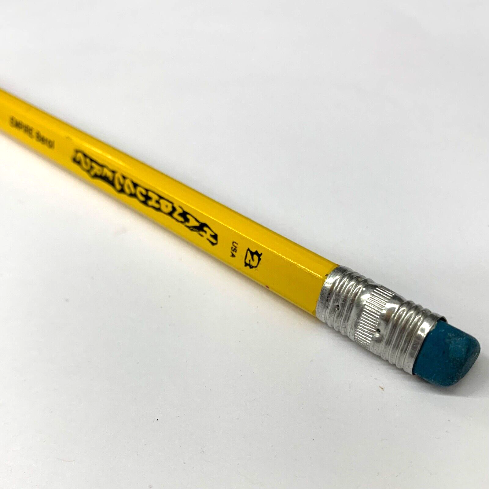 Vintage 90&rsquo;s Empire Berol Handhuggers Fat Triangle Pencil Yellow Purple