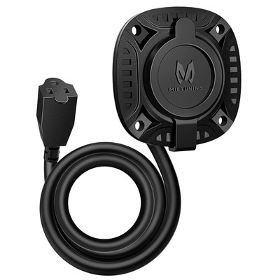 15Amp 125V AC  Port Plug Heavy Duty Integrated 20'' Extension Cord Port Plug