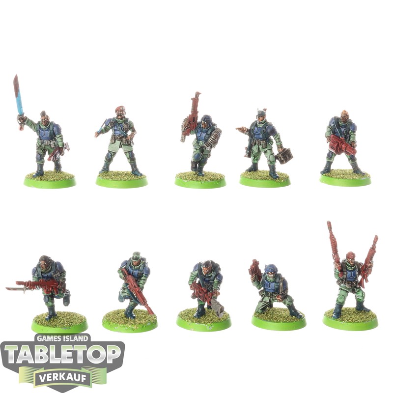 Genestealer Cults - 10 X Brood Brothers - Bemalt